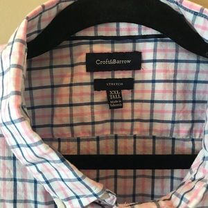 Croft & Barrow Plaid Short Sleeve Button Down